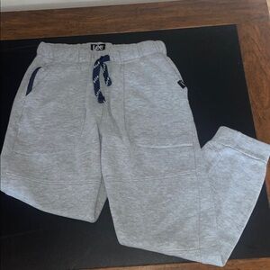 Lee Light Gray Joggers with Dark Blue Drawstring